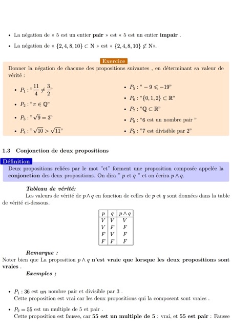 Notions de logiques : Cours complet – Image 3