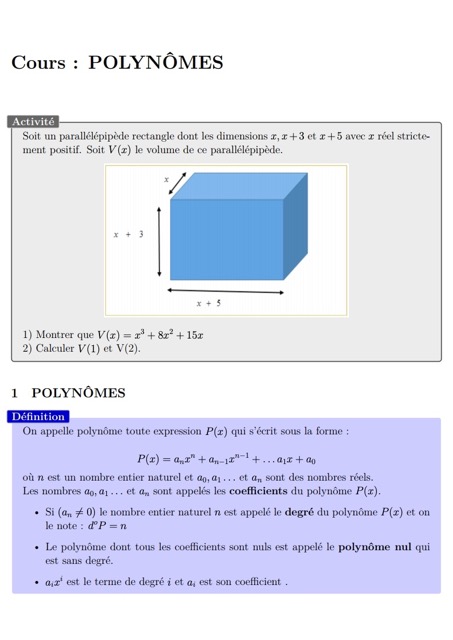Les Polynômes : Cours complet – Image 2
