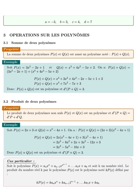 Les Polynômes : Cours complet – Image 5